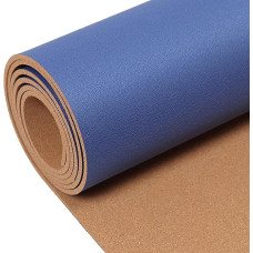 TOYOUNGUP Korkrolle Nicht Selbstklebend Korkplatte Blatt Hochdichte Korkplatte Naturkork-Fliesen Trittschalldämmung 8mm Dick Für Boden Home Board Ecke Wand Linie Blau(0.8x1m(2.6x3.3ft))