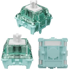 Gateron Magnetic Jade Pro Keyboard Switches, Linear Factory Pre-lubed Freely Setting Pre-Travel 20 mm Longer Spring Key Switches Only for Magnetic Gaming Keyboard (72 Pieces)