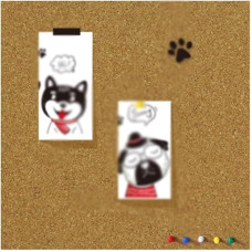 QNDUGJFER Cork Board Roll, Cork Tiles, Cut to Size Cork Roll Liner, Quick Install Message Vision Board (Color : Brown, Size : 50 pcs)
