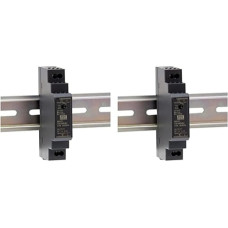 Mean Well 15W 15V 1.0A DIN Rail Power Supply, MeanWell Panel Assembly (HDR-15-15) (Pack of 2)