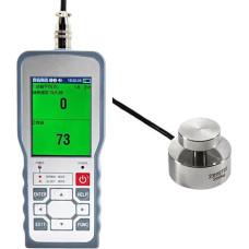 Skaitmeninis jėgos matuoklis su Wägezellensor, Testkraft-Gewichtsdruck-Push-Pull-Messgerät, dinamometras, Spitzen-/Track-Modus ± 0,05% FS,Präzise Verarbeitung(200KG Force Gauge)
