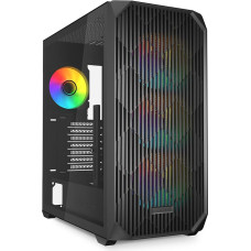 Sharkoon AK3 RGB Black, ATX kompiuterio korpusas