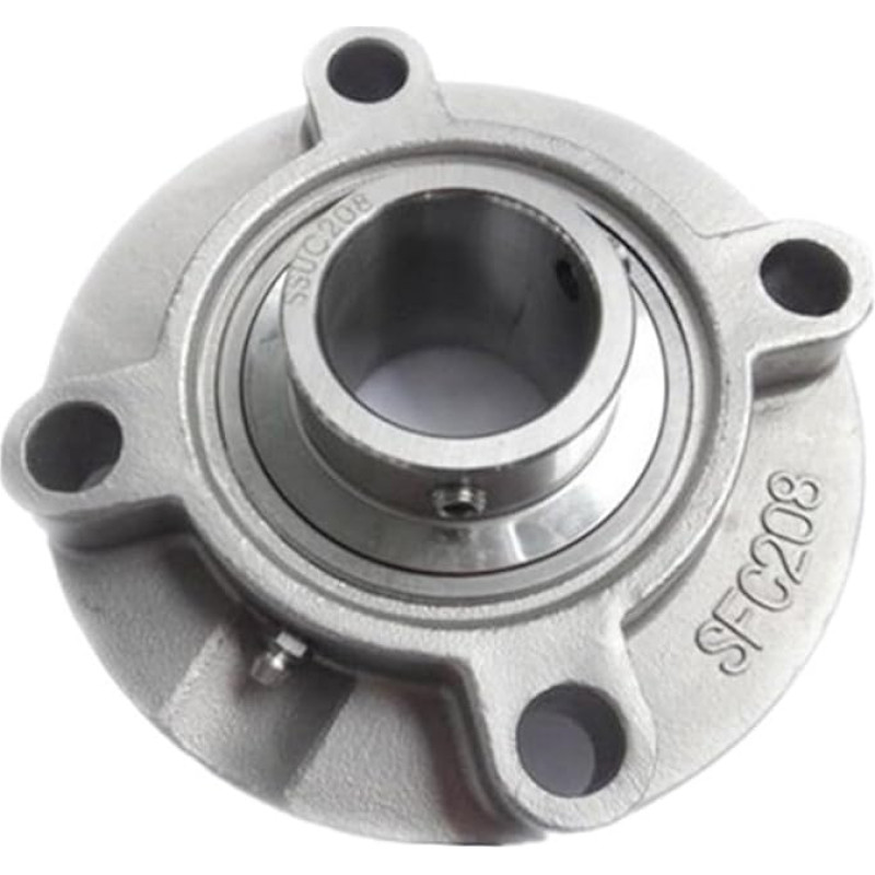 WQGQQPXOB 1PC P5 Flansch Stehlager UCFC204/205/206/207/208/209/210/211/212/213/214/215/218 Montiert Einsätze Lager(UCFC214 ID70mm)