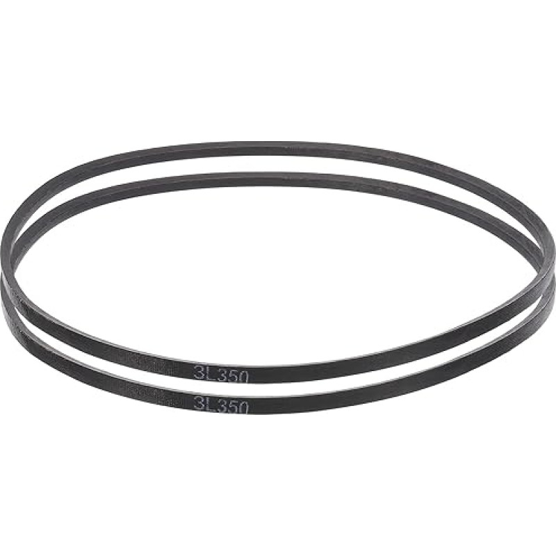 sourcing map 3L350 Classic gewickelter Gummi-Keilriemen, 889 mm Außenumfang, 3L-Profil-Keilriemen, 0,95 cm Breite 2,2 cm Höhe, 2 Stück