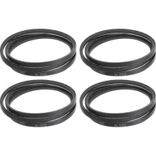 4 Stück 3L550 Classic gewickelter Gummi-Keilriemen, 1397 mm Außenumfang, 3L-Profil-Keilriemen, 0,95 cm Breite, 2,2 cm Höhe