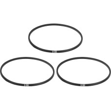 sourcing map 3 Stück 3L280 Classic gewickelter Gummi-Keilriemen, 711 mm Außenumfang, 3L-Profil-Keilriemen, 0,95 cm Breite 2,2 cm Höhe