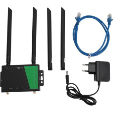 4G LTE WiFi Router, Unlocked 4G LTE Modem Router with SIM Card Slot, 300Mbps WiFi 5 DBi High Gain Antenna for Smarthome Office Indoor (EU Plug)