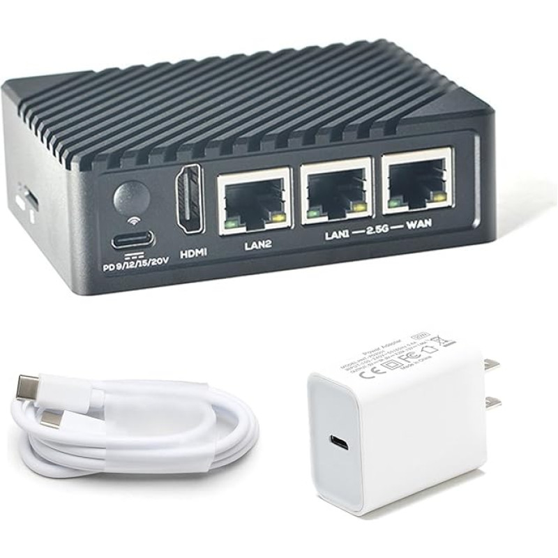 youyeetoo NanoPi R6S mini maršrutizatorius su metaliniu korpusu, RK3588S programavimo plokštė, 6TOPS NPU, 