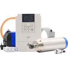 3,2 kW wassergekühlter Spindelsatz 3 kW 4 Stück Keramikkugellager & Frequenzumrichter & Halterung & Pumpe (Keraminis rutulinis guolis, 220v)