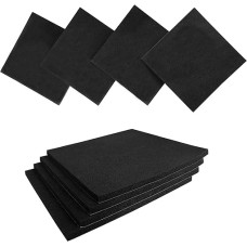 8 pakuotės juodos spalvos putų paminkštinimas uždaro tipo putų lenta 1/4