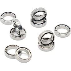 SMR117W2.5 Guolis ABEC-7 10 vienetų 7 x 11 x 2,5 mm Nerūdijančio plieno miniatiūriniai atviri rutuliniai guoliai S MR117 677 617/7