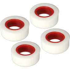 LJCM RC-Reifenschaum, 120 mm, Klare Farbe, Doppelschichtig, 4 Stück Zur Erhöhung der Griffigkeit, RC-Reifenschaumeinlagen für 2,2-Zoll-Radreifen (Rot)