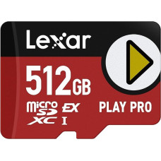 LEXAR Carte microSD Express 7.1 Play Pro 512 Go R900/W600