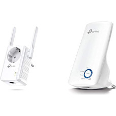TP-Link TL-WA860RE WLAN Repeater with Socket (300 Mbit/s, WLAN Amplifier, Integrated Socket) White & TL-WA850RE WLAN Repeater (300 Mbit/s, WLAN Amplifier, App Control, Ethernet Port) White