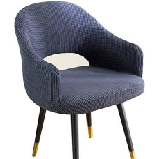 Virtuvės kėdžių kėdžių dangteliai 6 komplektų rinkinys 4 kėdžių dangteliai 6 dalių pilka su porankiu Biuro kėdės dangtelis Kukurūzų grūdų aksomo kėdžių apsauginis dangtelis Kėdės sėdynės pagalvėlė valgomojo kambariui Vestuvių šalis Viešbutis