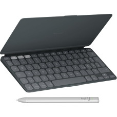 Logitech Keys-to-Go 2 Mobile Wireless iPad Keyboard with Built-in Cover, Slim and Compact Bluetooth Keyboard for iPad, iPhone, Mac Crayon Digital Pen