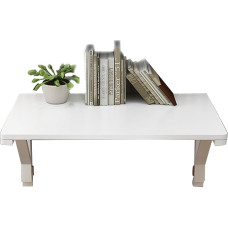 An der Wand montierter, herunterklappbarer Werkbank-Klapptisch, L40, 60, 70, 80, 80, 90, 100, 120 cm, faltbares Drop-Leaf-Regal mit Halterungen for schwebenden Laptop-Computertisch(L70xW40cm/L28xW16in)
