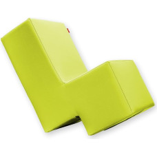 Laxxer Upholstered Stool, Light Green - for Sitting, Playing and Rumbling - Lounge Furniture & Play Furniture for Children and Adults