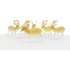 Creative Party F011 Reindeer Cake Toppers, Pack of 72