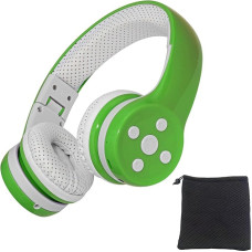 YUSONIC Children's Bluetooth Headphones, Bluetooth Headphones for Children with 85 dB Volume, Music Sharing Function, Built-in Microphone and 15 Hours Playtime (Green)