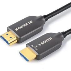 SOEYBAE 4K HDMI Fibre Optic Cable 10 m, HDMI Cable 2.0 4K @ 60Hz 18Gbps HDCP 2.2 3D HDR