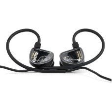 Fanmusic Truthear Gate Dynamic Driver In-Ear Headphones with 0.78 2 Pin Cable - Black with Microphone