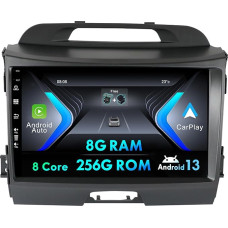 Android Car Radio for Kia Sportage R 2011-2016 with GPS Navigation Bluetooth MirrorLink RDS FM WiFi Carplay DSP AUX 2 DIN [8G+256G]