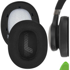 Geekria Comfort Hybrid Velour Replacement Ear Pads for JBL Live 650 BTNC, Lifestyle E65BTNC, Duet NC, Live 660 BTNC Headphones, Ear Pads, Ear Cups Repair Parts (Black)