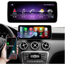 Road Top Android 13 Car Radio 12.3 Inch Carplay Touchscreen for Mercedes Benz A CLA GLA Class W176 C117 X117 X156 2013-2015 Year Support Wireless Carplay, Android Car, Navigation