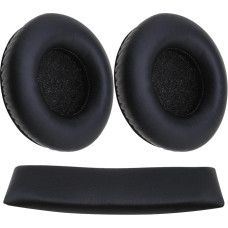 VGOL 1 Pair Replacement Earpads for Headphones with Headband - Protein Leather Ear Pads with Headband Compatible with AKG K845BT K845 K545 Headphones - Black