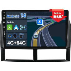 BXLIYER - [Built-in DAB] - Android 14 IPS Car Radio for Jeep Grand Cherokee WJ (1998-2004) - Wireless Carplay/Android Car - 4G+64G - Camera + Mic - 9 Inch 2 DIN - Steering Wheel Control Fast Boot