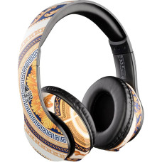 Music Sound | Bluetooth Headphones Around | On-Ear Bluetooth Stereo Headset with Extendable Headband - Control Keyboard on Headset - 20 Hours Autonomy - 2 Hours Charging - Fantasy Baroque Gold