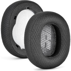 Live 650 BTNC Fabric Memory Foam Replacement Ear Pads Compatible with JBL E65 E65BTNC / Duet NC/Live 650BTNC Live 660 BTNC Headphones (Black Fabric)