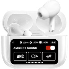 Fourmor Wireless Headphones - Super Long Battery Life - Bluetooth 5.3 - ENC In-Ear Noise Cancelling Headphones - with Wireless Charging Box LED Indicator, Fifth Generation Deep Bass Headphones