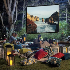 16:9 Projection Screen, Portable Foldable Projection Screen Professional HD Projection Screen for Home Office (120