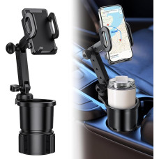 EEEKit Car Drink Holder Mobile Phone Holder, 360° Rotation Car Cup Phone Holder Compatible with iPhone Samsung All Smartphones