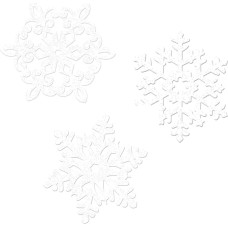 Christmas Glitter Snowflake Cut-out Mega Value Packs /20