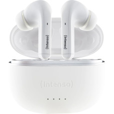 Intenso White Buds TWS True Wireless Headphones T302A with Active Noise Cancelling and up to 35 Hours of Music Playback, Small