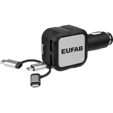 Eufab 16552 Universal Car USB Charging Cable