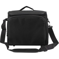 Video Projector Bag Shockproof Projector Carrying Case with Shoulder Strap for Laptop Projector, Zipper Projector Organizer Bag with Accessory Pockets (Medium)