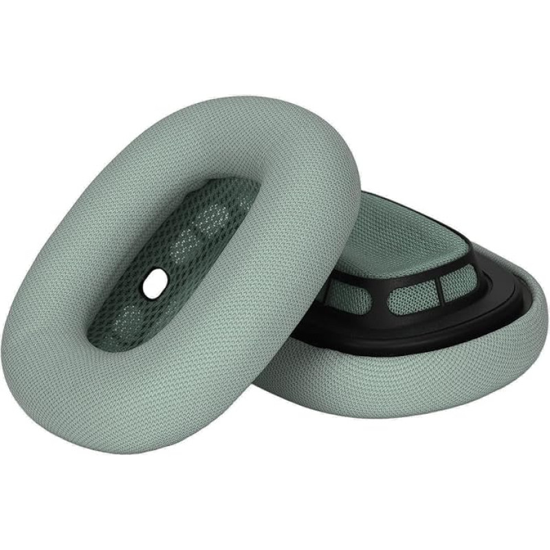 Ear Pads for 2 x Headphones Ear Pads Replacement Sponge and Protein Skin Ear Pads for Airpod Headphones (Green)