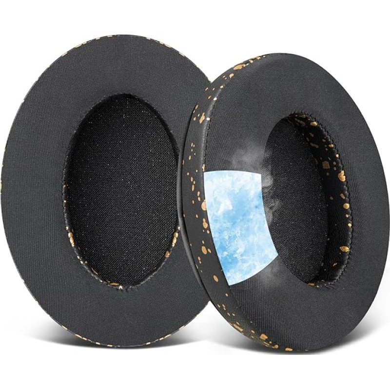 SOULWIT Cooling Gel Replacement Ear Pads for Razer Barracuda/Barracuda X (Not Compatible with Barracuda Pro) Headphones, Noise Isolating Foam Ear Pads, Ice Silk Fabric