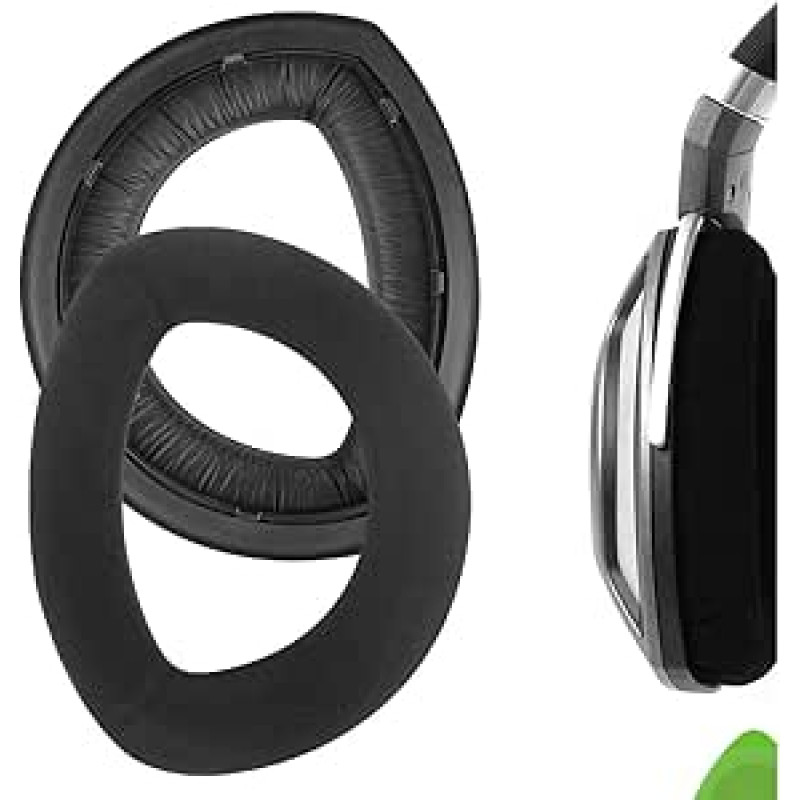 Geekria Comfort Micro Suede Ersatz Ohrpolster für Sennheiser HD700 Kopfhörer Ohrpolster Headset Ohrpolster Reparaturteile (Schwarz)