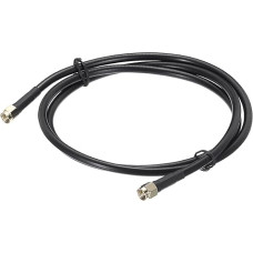 sourcing map 90cm Black Coaxial Cable 240 Type SMA Male to SMA Male Low Loss Coaxial Cable 1pc