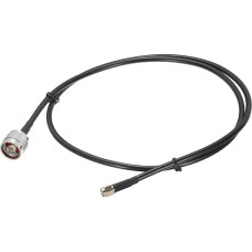 sourcing map 1 x 90cm Black 240 Type N Male to SMA Male Low Loss Coaxial Cable