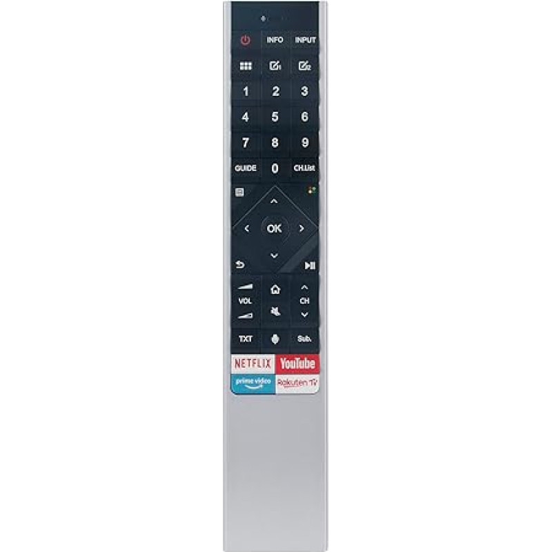 New ERF6A62 Replacement Remote Control for Hisense Smart TV H55O8B OLED H55U8B H55U7B H55U8BE H55U8BUK H65U8B H65U8BE H65U8BUK HE55U7A9EUWTSG HE55U6F1UWTSG HE65U65U6 F1UWTTS4G HE65U7A9EUWTSG