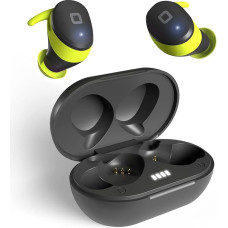 SBS Twin Bugs PRO TWS In-Ear Headphones for iPhone, Samsung, OPPO, Xiaomi, Up to 5 Hours Battery Life, Charging Station, 6 Earplugs, USB-C Cable and Headband Included