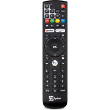 TELE System Original Bluetooth Remote Control for Decoder UP T2 4K Android TV: With dedicated voice control button for Google Assistant and special buttons for TV.