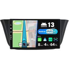 JOYX Android 13 IPS Car Radio - [Built-in DAB] - Fits Iveco Daily VI (2014-2021) - Wireless Carplay/Android Car - 4G + 64G - LED Camera + Mic - 9 Inch 2 DIN - SWC DSP WiFi Fast-Boot 360 Camera BT