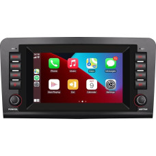 Car Radio Compatible with Wireless Carplay/Android Car for Mercedes Benz GL ML Class W164 X164 ML350 ML450 ML500 GL320 GL450 with IPS Touch Screen/Bluetooth/Mirror Link/FM/AM/USB